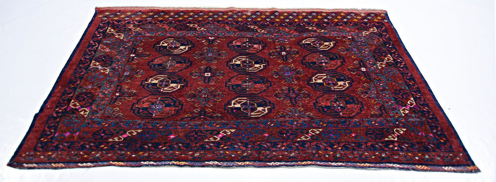 Handmade Antique Turkmen Tekke Rug | 172 x 91 cm | 5'8" x 3' - Najaf Rugs & Textile