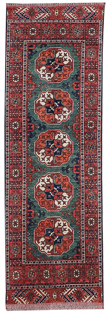 Handmade Chobi Hallway Runner | 217 x 72 cm | 7'11" x 2'3" - Najaf Rugs & Textile