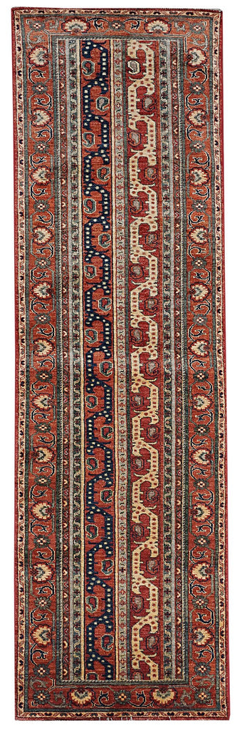 Handmade Chobi Hallway Runner | 291 x 80 cm | 9'5" x 2'6" - Najaf Rugs & Textile