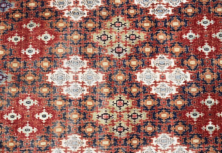 Handmade Fine Silk Afghan Bashiri Rug | 298 x 214 cm | 9'9" x 7' - Najaf Rugs & Textile