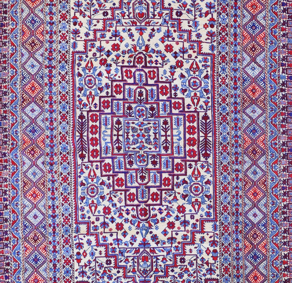 Handmade Herati Sumak Kilim | 244 x 198 cm | 8' x 6'4" - Najaf Rugs & Textile