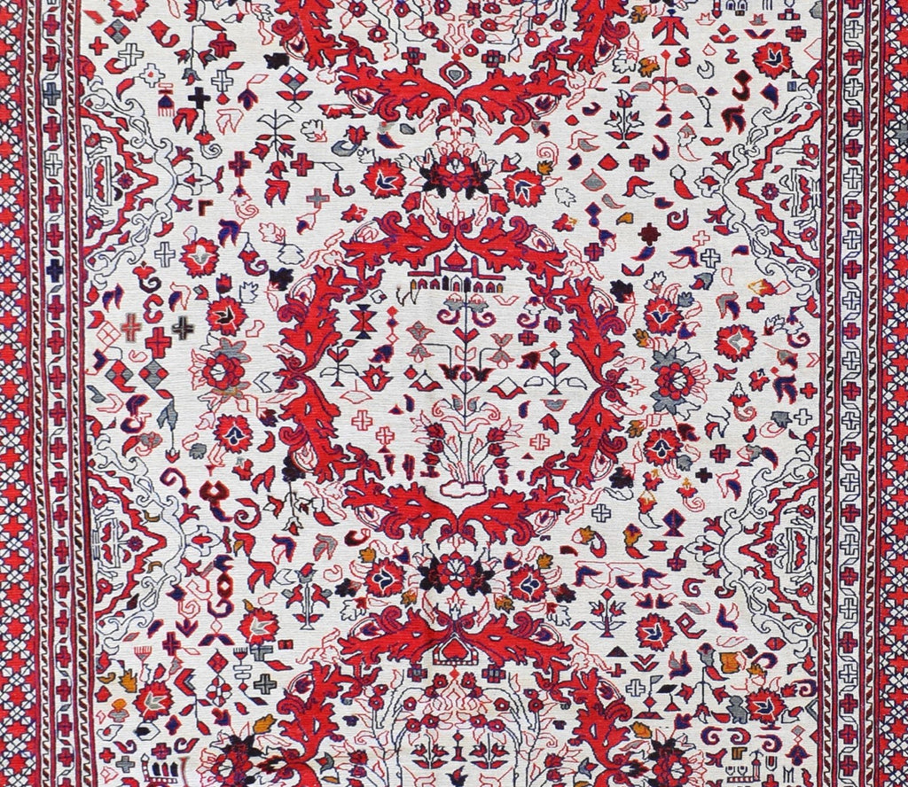 Handmade Herati Sumak Kilim | 272 x 197 cm | 8'9" x 6'4" - Najaf Rugs & Textile