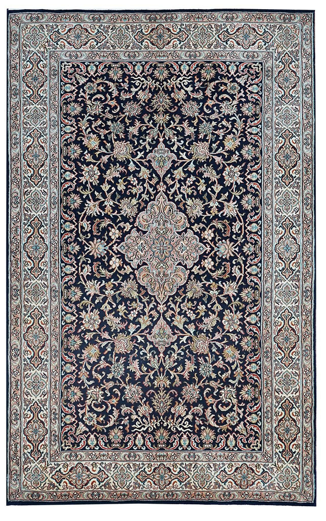 Handmade Kashmiri Silk Rug | 126 x 80 cm - Najaf Rugs & Textile