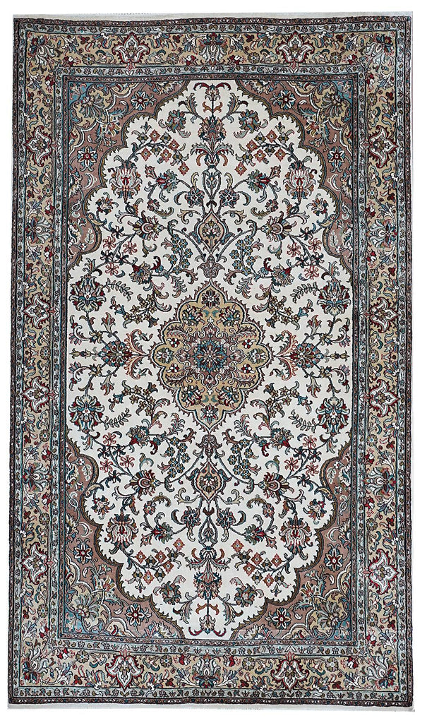 Handmade Kashmiri Silk Rug | 128 x 79 cm - Najaf Rugs & Textile