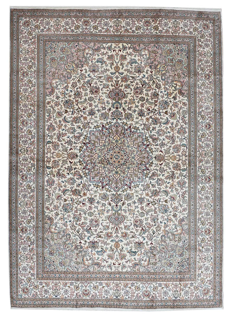 Handmade Kashmiri Silk Rug | 209 x 155 cm - Najaf Rugs & Textile