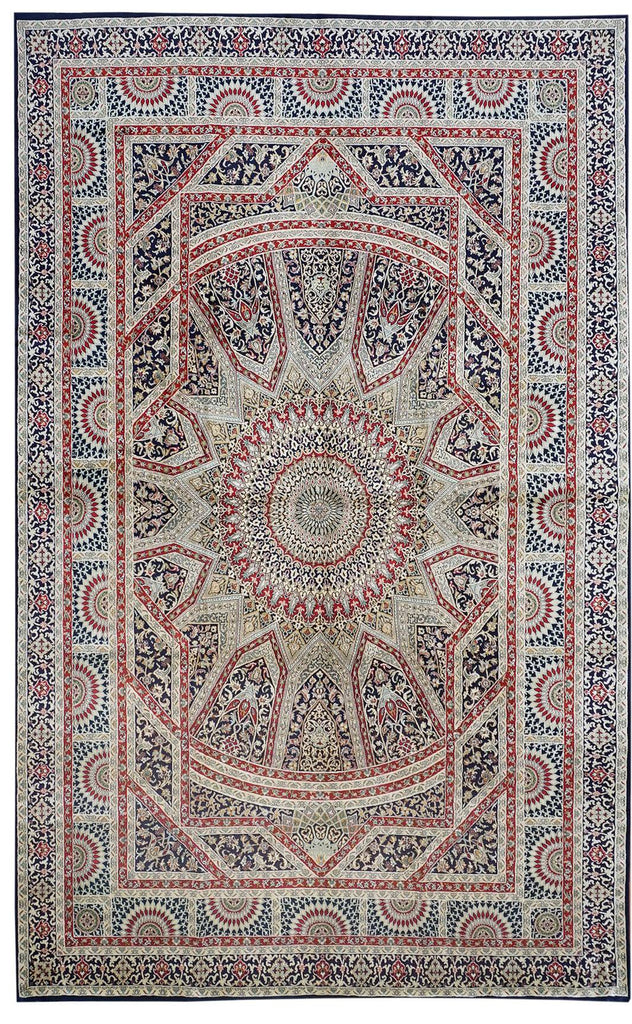 Handmade Kashmiri Silk Rug | 285 x 198 cm - Najaf Rugs & Textile