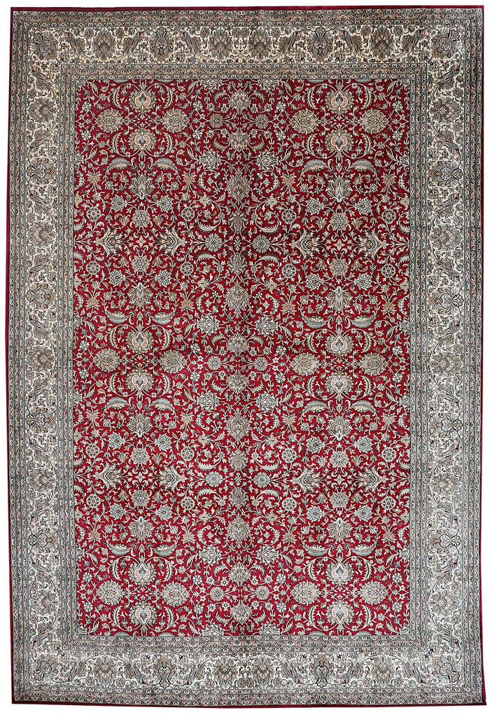 Handmade Kashmiri Silk Rug | 308 x 216 cm - Najaf Rugs & Textile