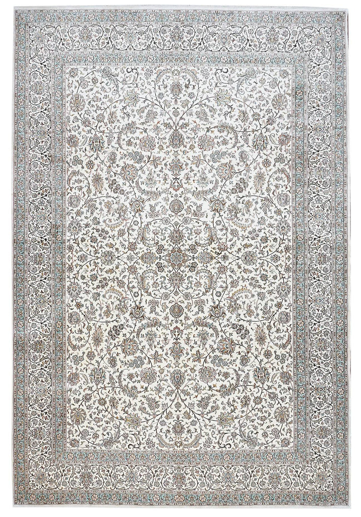 Handmade Kashmiri Silk Rug | 308 x 218 cm | 10'10" x 7'1" - Najaf Rugs & Textile