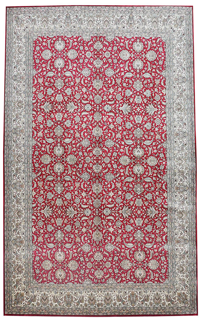 Handmade Kashmiri Silk Rug | 310 x 214 cm - Najaf Rugs & Textile