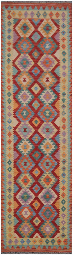 Handmade Maimana Kilim Hallway Runner | 290 x 80 cm - Najaf Rugs & Textile