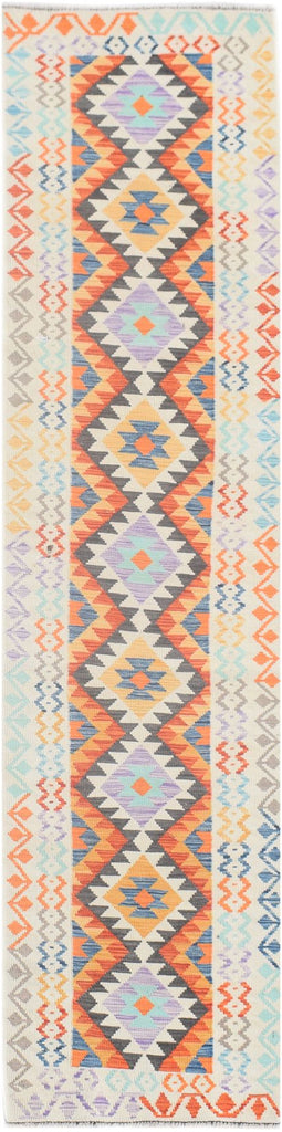 Handmade Maimana Kilim Hallway Runner | 292 x 66 cm | 9'7" x 2'2" - Najaf Rugs & Textile