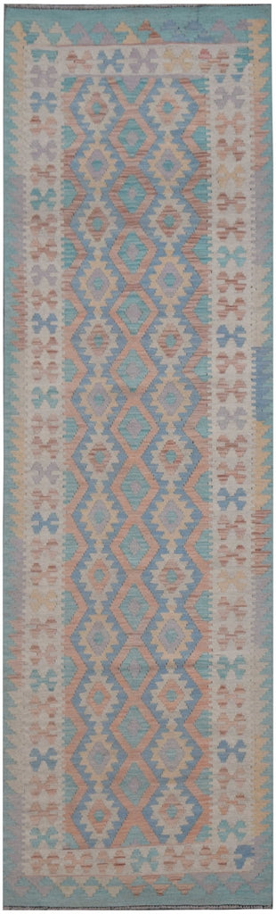 Handmade Maimana Kilim Hallway Runner | 292 x 80 cm | 9'7" x 2'8" - Najaf Rugs & Textile