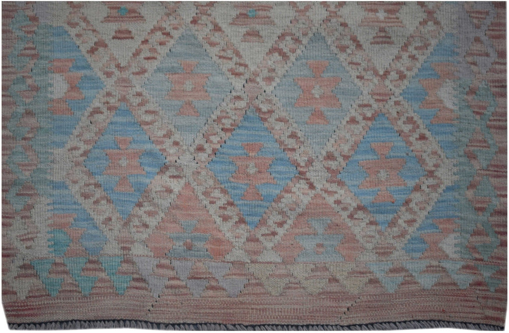 Handmade Maimana Kilim Hallway Runner | 477 x 86 cm | 15'8" x 2'10" - Najaf Rugs & Textile