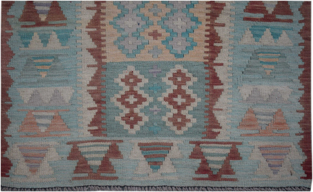 Handmade Maimana Kilim Hallway Runner | 478 x 76 cm - Najaf Rugs & Textile