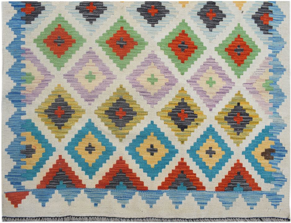 Handmade Maimana Kilim Hallway Runner | 597 x 94 cm | 19'7" x 3'1" - Najaf Rugs & Textile