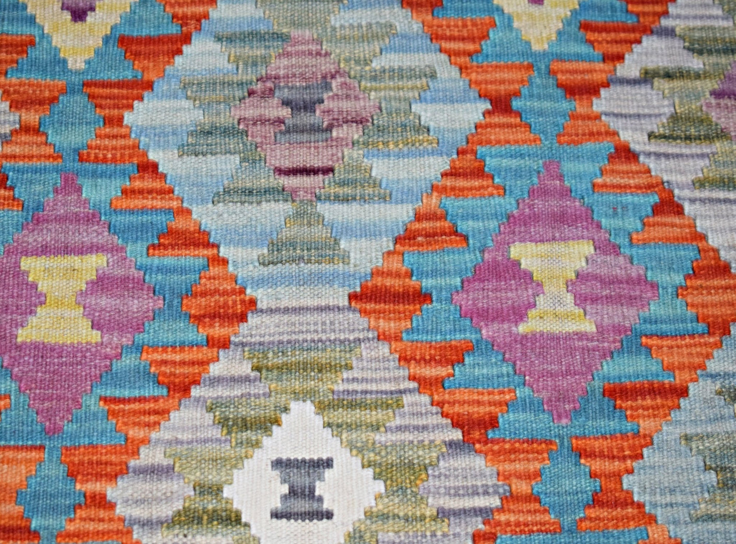 Handmade Maimana Killim Hallway Runner | 193 x 85 cm | 6'4" x 2'10" - Najaf Rugs & Textile
