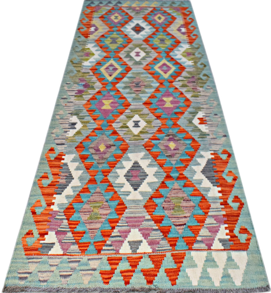 Handmade Maimana Killim Hallway Runner | 193 x 85 cm | 6'4" x 2'10" - Najaf Rugs & Textile