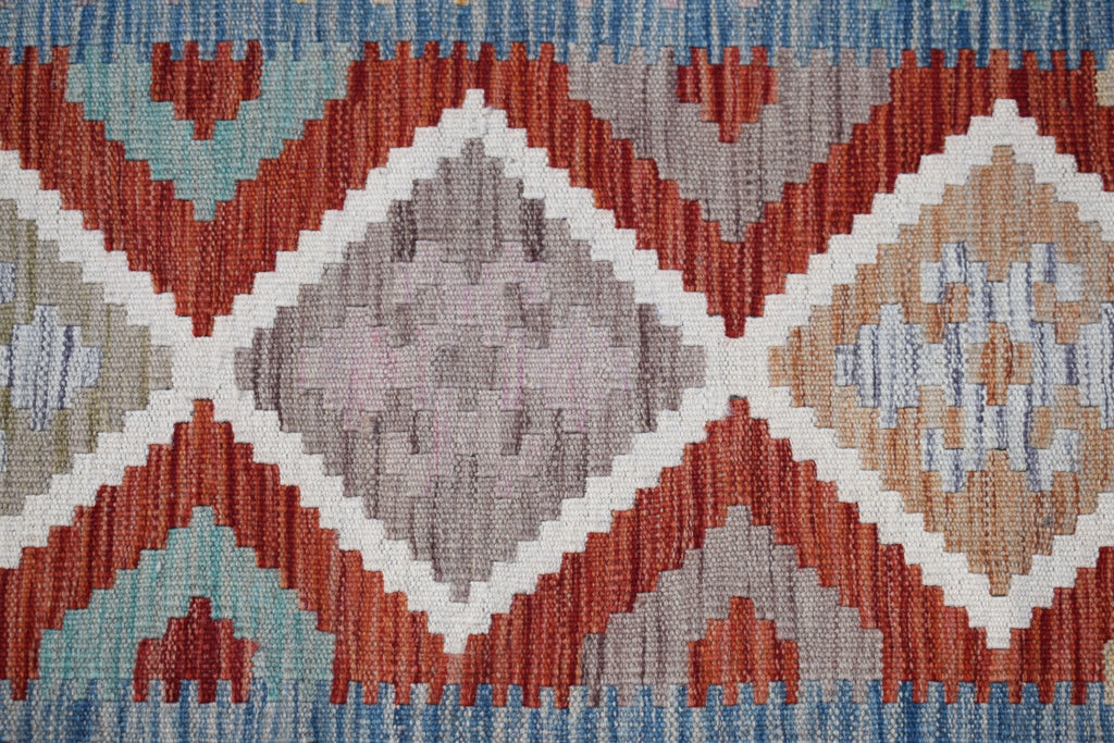 Handmade Maimana Killim Hallway Runner | 241 x 81 cm | 7'11" x 2'8" - Najaf Rugs & Textile