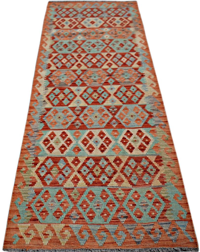 Handmade Maimana Killim Hallway Runner | 246 x 83 cm | 8'1" x 2'9" - Najaf Rugs & Textile