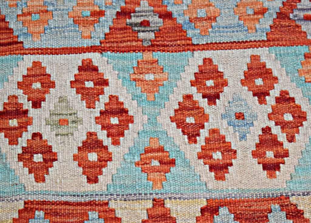 Handmade Maimana Killim Hallway Runner | 246 x 83 cm | 8'1" x 2'9" - Najaf Rugs & Textile