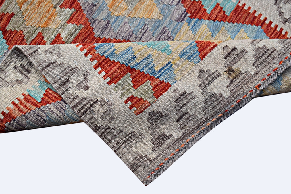 Handmade Maimana Killim Hallway Runner | 287 x 80 cm | 9'9" x 2'7" - Najaf Rugs & Textile