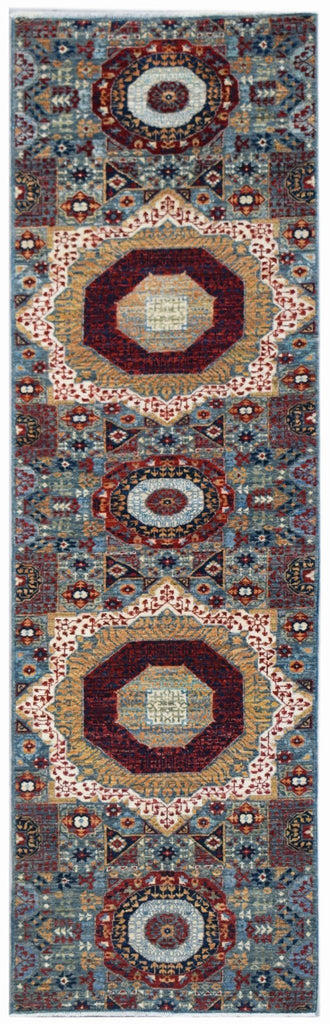 Handmade Mamluk Chobi Hallway Runner | 294 x 75 cm | 9'8" x 2'5" - Najaf Rugs & Textile