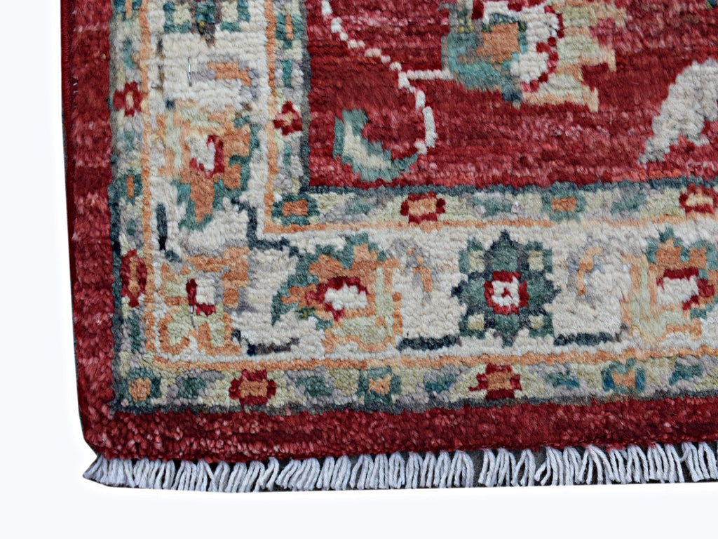 Handmade Mini Afghan Chobi Rug | 86 x 60 cm | 2'10" x 2' - Najaf Rugs & Textile
