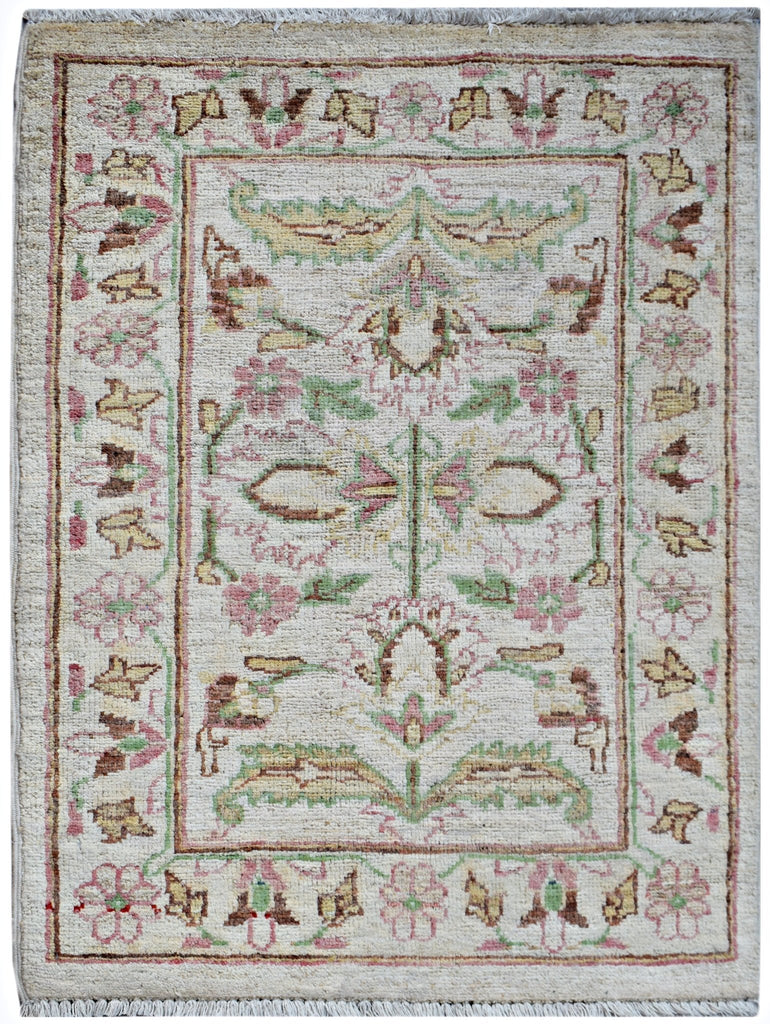 Handmade Mini Afghan Chobi Rug | 87 x 57 cm | 2'10" x 1'10" - Najaf Rugs & Textile
