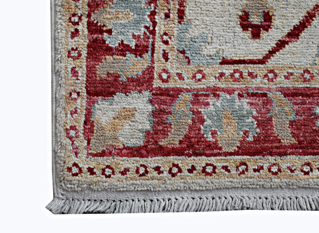 Handmade Mini Afghan Chobi Rug | 87 x 60 cm | 2'10" x 2' - Najaf Rugs & Textile