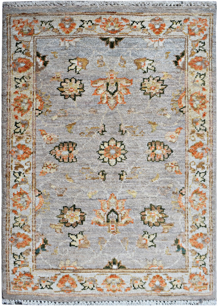 Handmade Mini Afghan Chobi Rug | 88 x 61 cm | 2'10" x 2' - Najaf Rugs & Textile