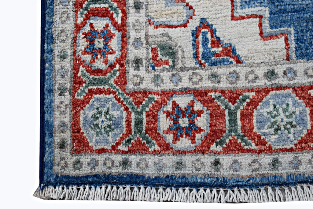 Handmade Mini Afghan Chobi Rug | 88 x 64 cm | 2'11" x 2'1" - Najaf Rugs & Textile