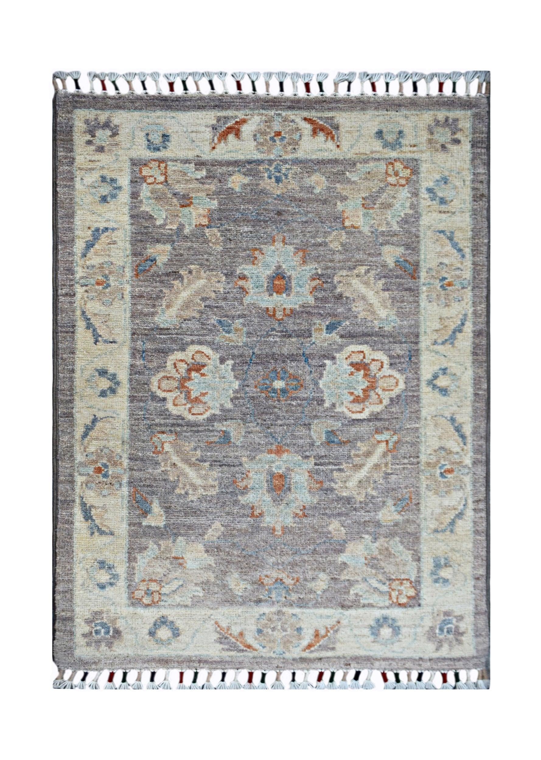Handmade Mini Afghan Chobi Rug | 91 x 61 cm | 3' x 2' - Najaf Rugs & Textile