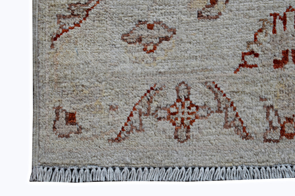 Handmade Mini Afghan Chobi Rug | 96 x 57 cm | 3'2" x 1'10" - Najaf Rugs & Textile