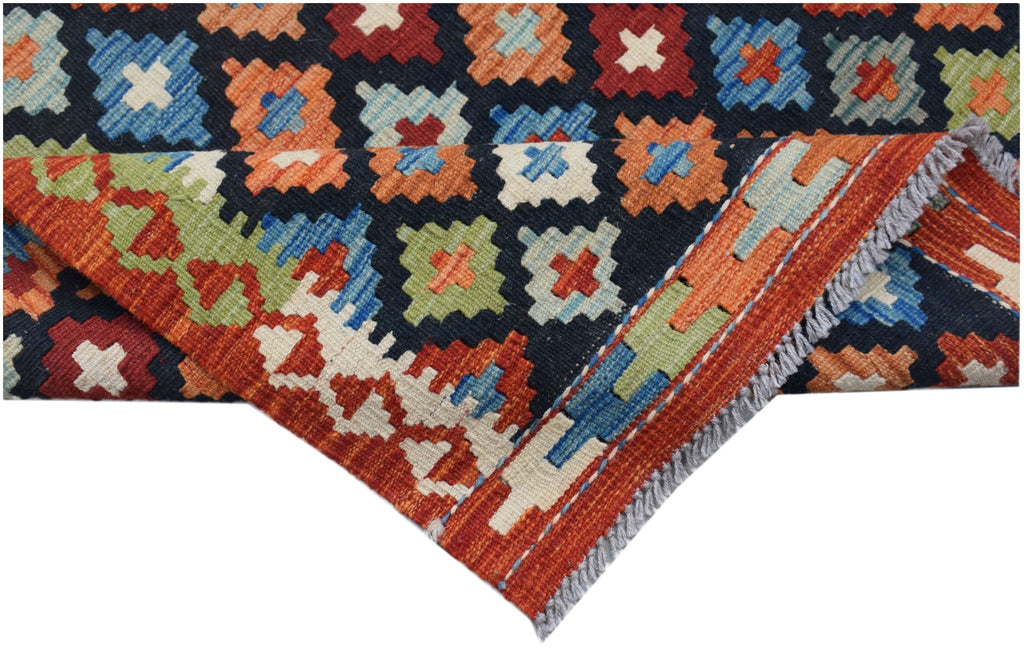 Handmade Mini Afghan Maimana Kilim | 122 x 92 cm | 4' x 3' - Najaf Rugs & Textile