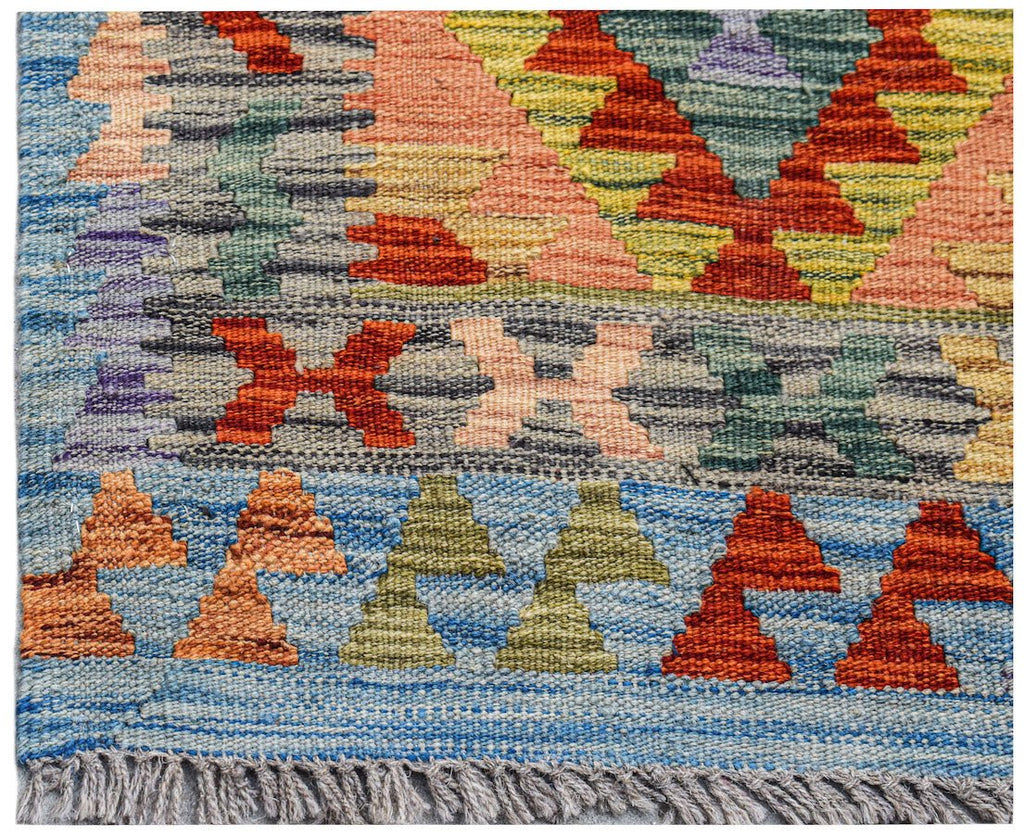 Handmade Mini Afghan Maimana Kilim | 82 x 61 cm | 2'8" x 2' - Najaf Rugs & Textile