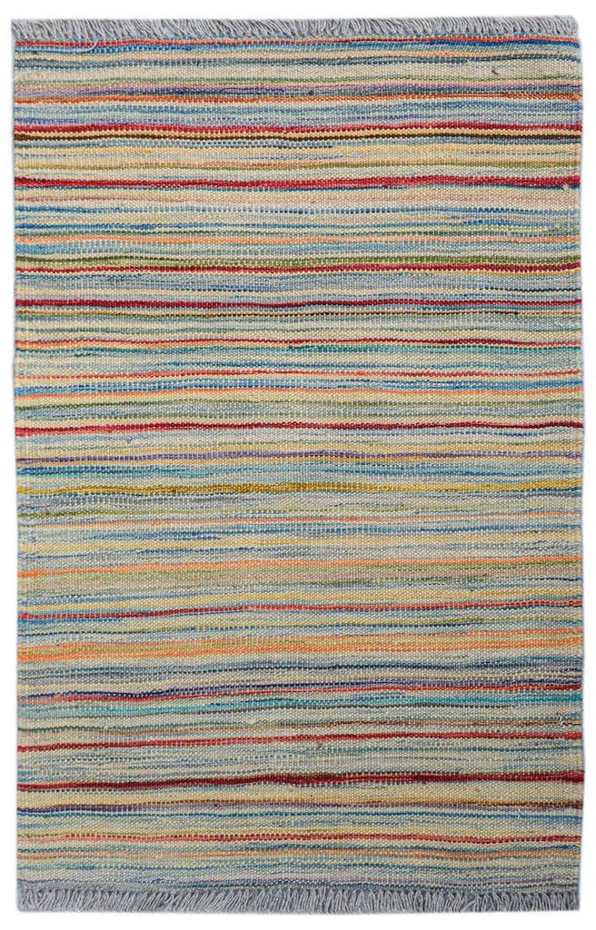 Handmade Mini Afghan Maimana Kilim | 86 x 57 cm | 2'10" x 1'10" - Najaf Rugs & Textile