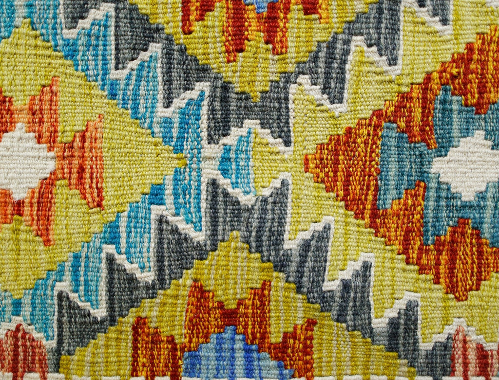 Handmade Mini Afghan Maimana Kilim | 89 x 57 cm | 2'11" x 1'10" - Najaf Rugs & Textile