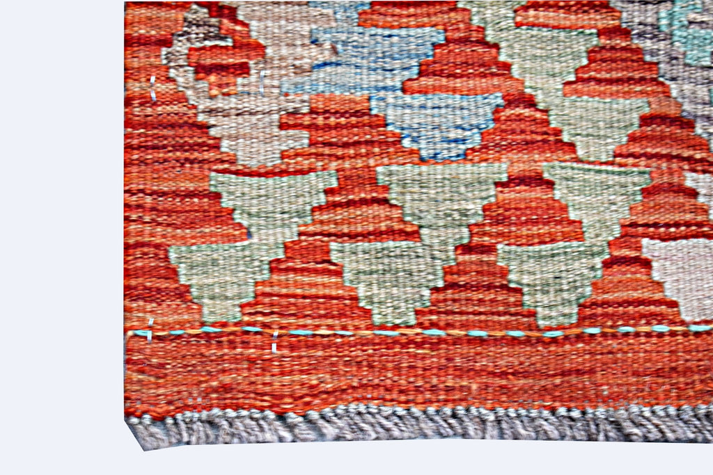 Handmade Mini Afghan Maimana Kilim | 89 x 66 cm | 2'11" x 2'2" - Najaf Rugs & Textile