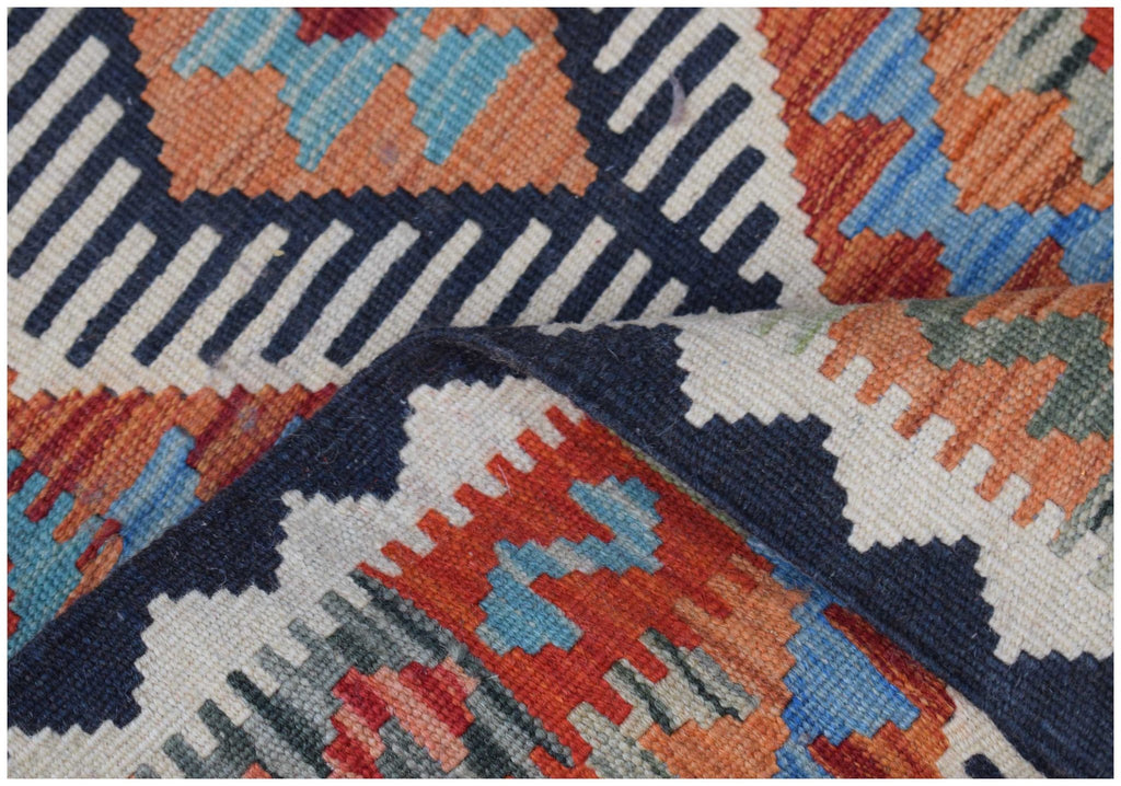Handmade Mini Afghan Maimana Kilim | 90 x 57 cm | 3' x 1'10" - Najaf Rugs & Textile