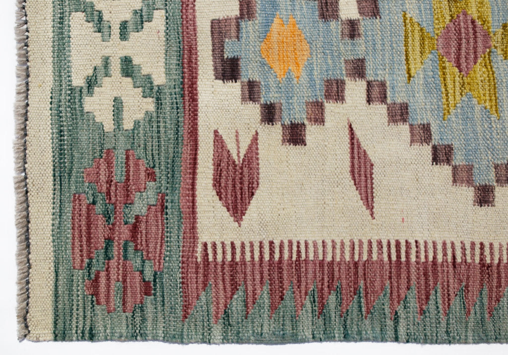 Handmade Mini Afghan Maimana Kilim | 90 x 59 cm | 3' x 1'11" - Najaf Rugs & Textile