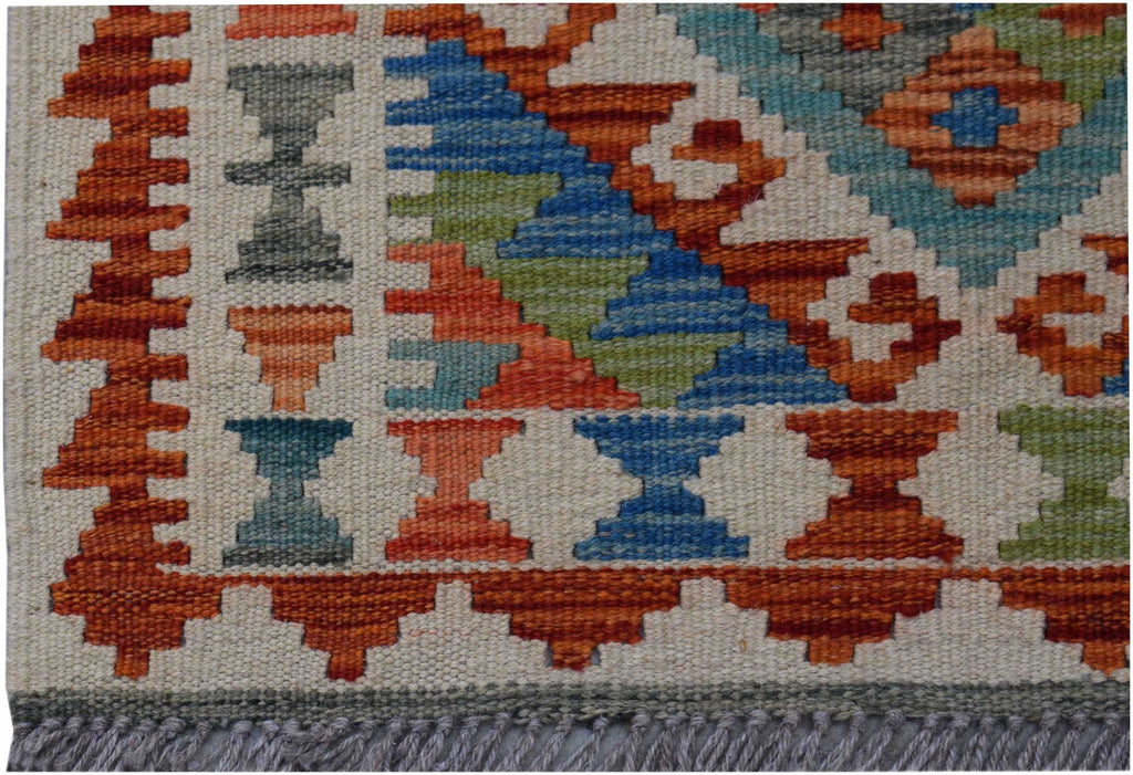 Handmade Mini Afghan Maimana Kilim | 90 x 63 cm | 3' x 2'1" - Najaf Rugs & Textile