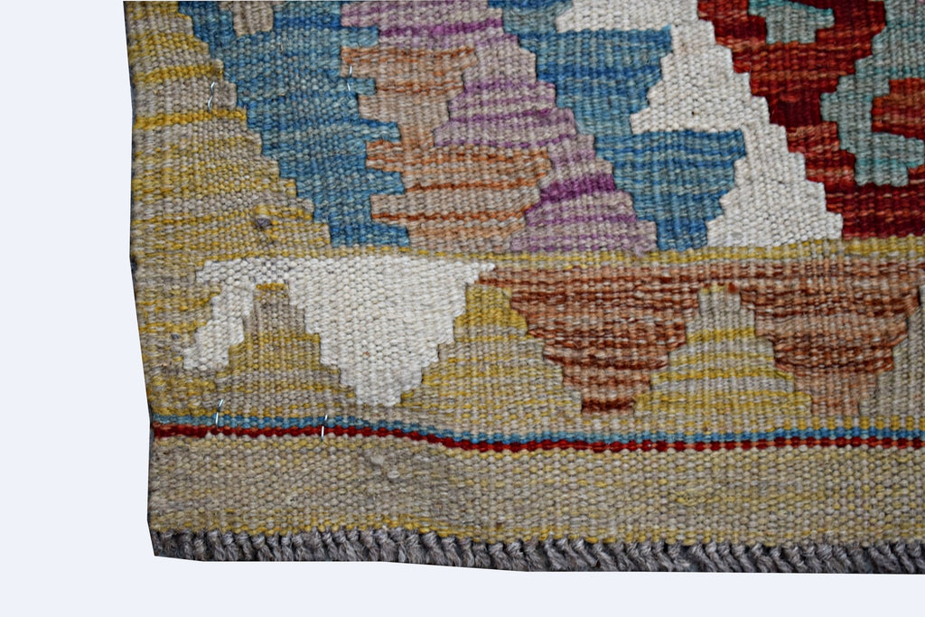 Handmade Mini Afghan Maimana Kilim | 92 x 64 cm | 3' x 2'2" - Najaf Rugs & Textile