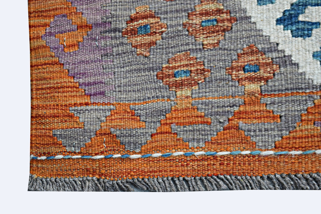 Handmade Mini Afghan Maimana Kilim | 98 x 70 cm | 3'3" x 2'4" - Najaf Rugs & Textile