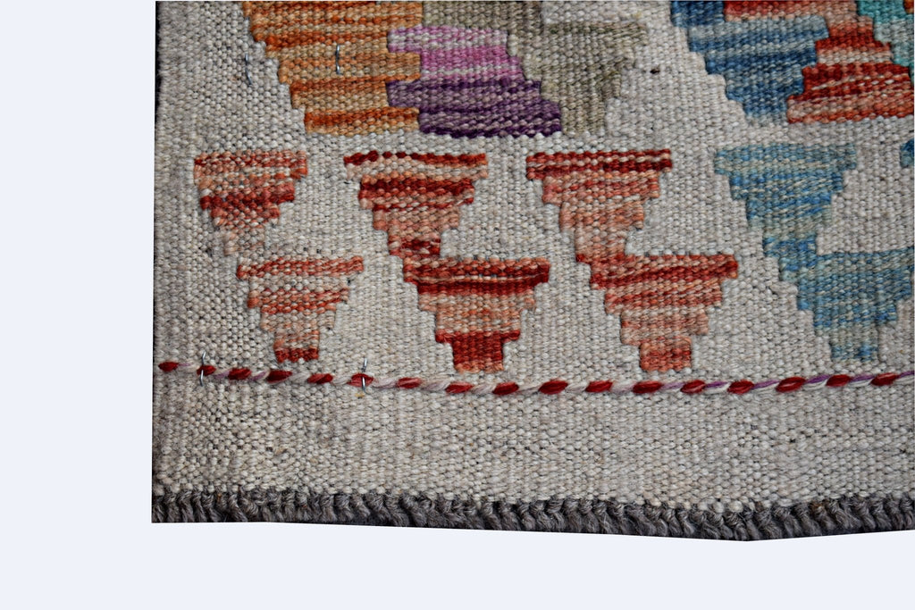 Handmade Mini Afghan Maimana Kilim | 99 x 64 cm | 3'3" x 2'1" - Najaf Rugs & Textile