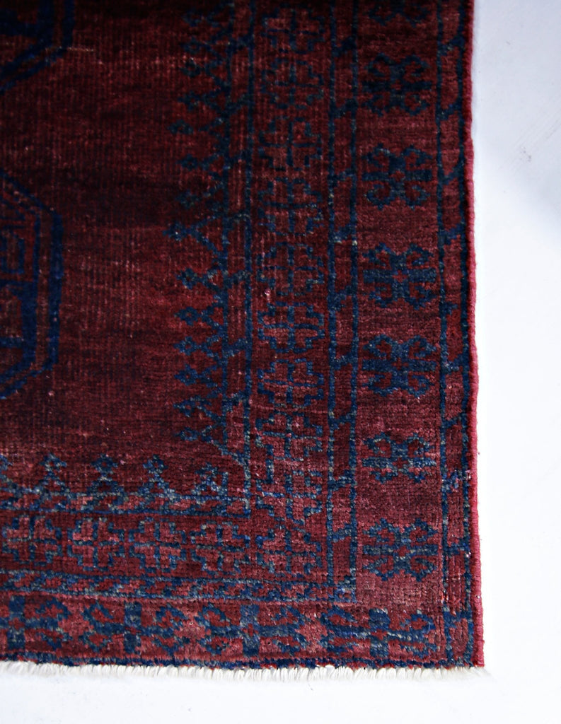Handmade Mini Afghan Turkmen Rug | 107 x 94 cm | 3'6" x 3'1" - Najaf Rugs & Textile
