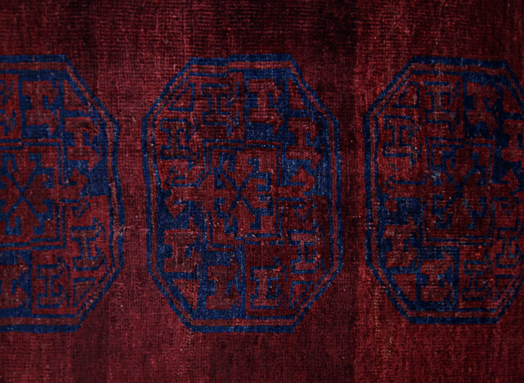 Handmade Mini Afghan Turkmen Rug | 107 x 94 cm | 3'6" x 3'1" - Najaf Rugs & Textile