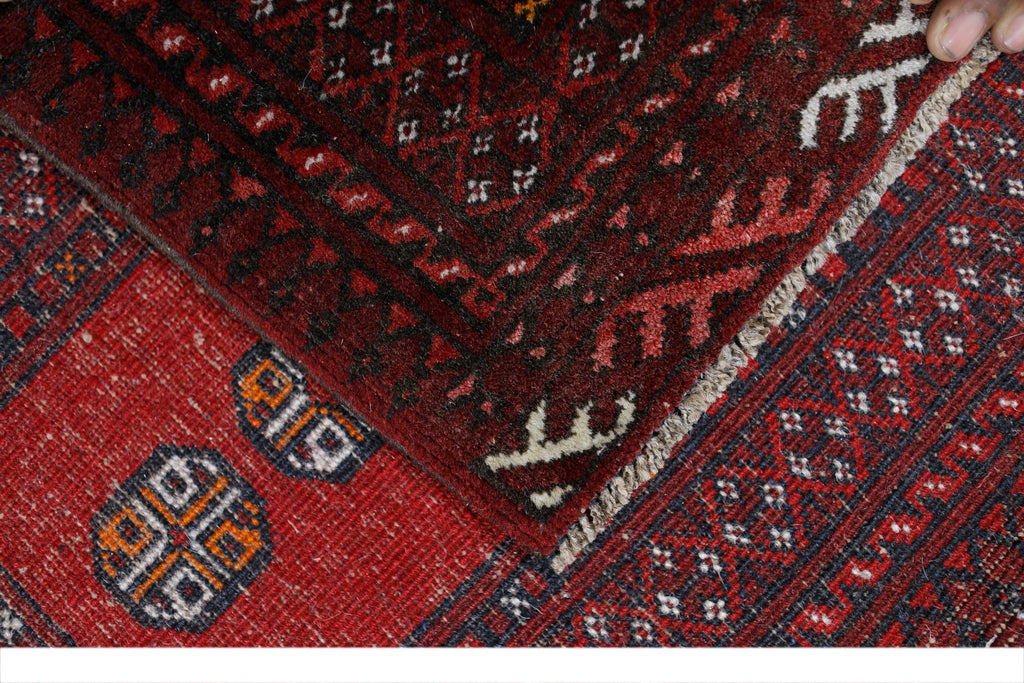 Handmade Mini Afghan Turkmen Rug | 65 x 53 cm | 2'2" x 1'9" - Najaf Rugs & Textile