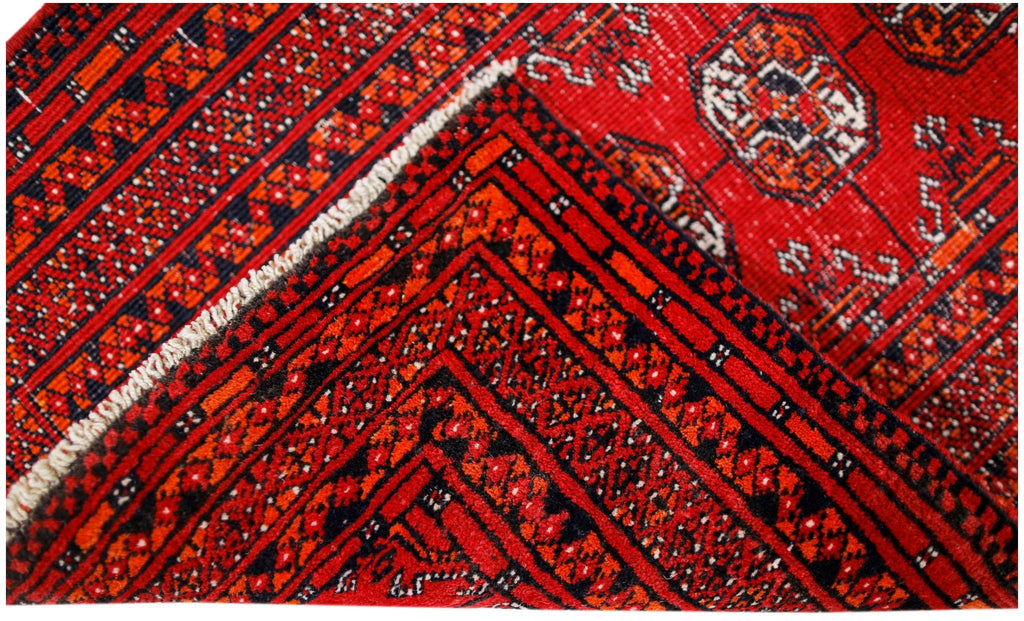 Handmade Mini Afghan Turkmen Rug | 91 x 54 cm | 3' x 1'9" - Najaf Rugs & Textile