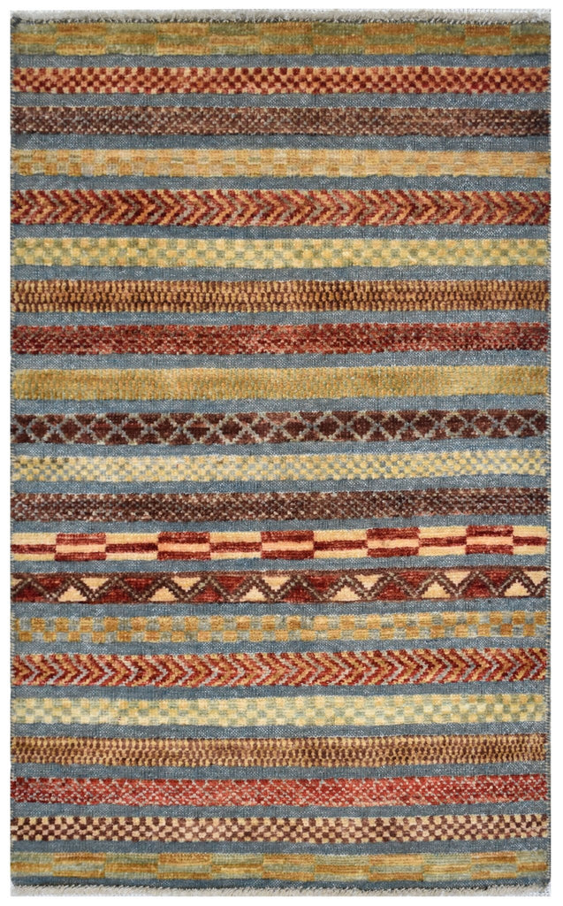 Handmade Mini Barjasta Rug | 92 x 57 cm | 3' x 1'8" - Najaf Rugs & Textile