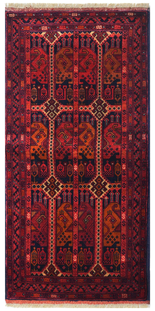 Handmade Mini Biljik Rug | 104 x 54 cm | 3'4" x 1'7" - Najaf Rugs & Textile